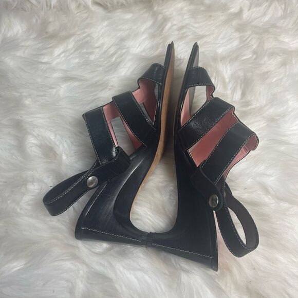 Circa Joan & David leather strappy sling back sandals SZ8M - Picture 6 of 10
